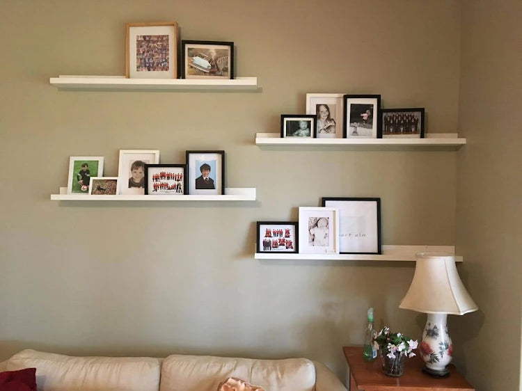 Multiple shelf installation completed by The Hangmaster in a Perth home.