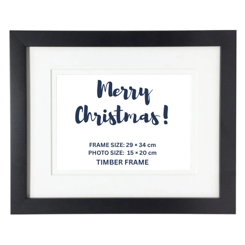 Black Matte Wooden Picture Frame from The Hangmaster store.