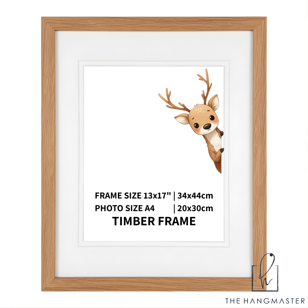 Modern Natural Oak Wooden Picture Frame