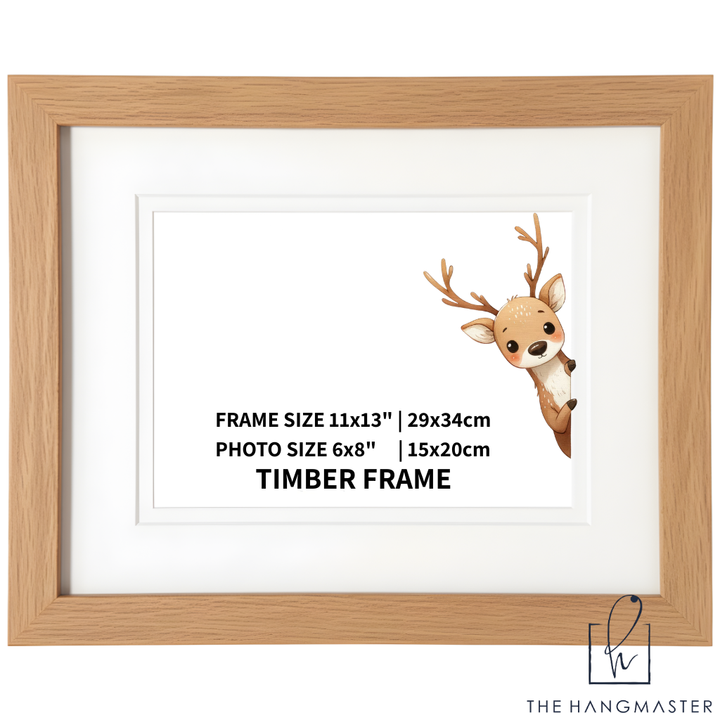 Modern Natural Oak Wooden Picture Frame