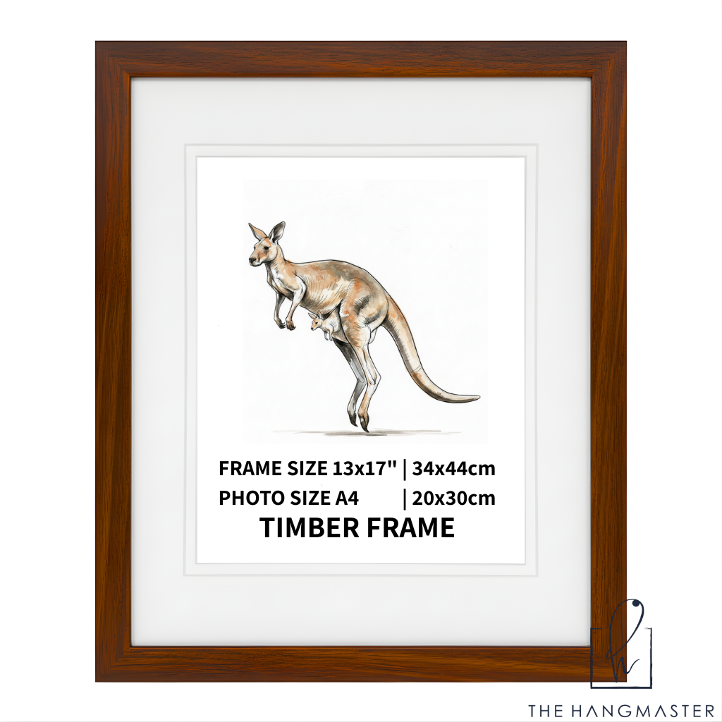 Modern Mahogany Color Wooden Picture Frame