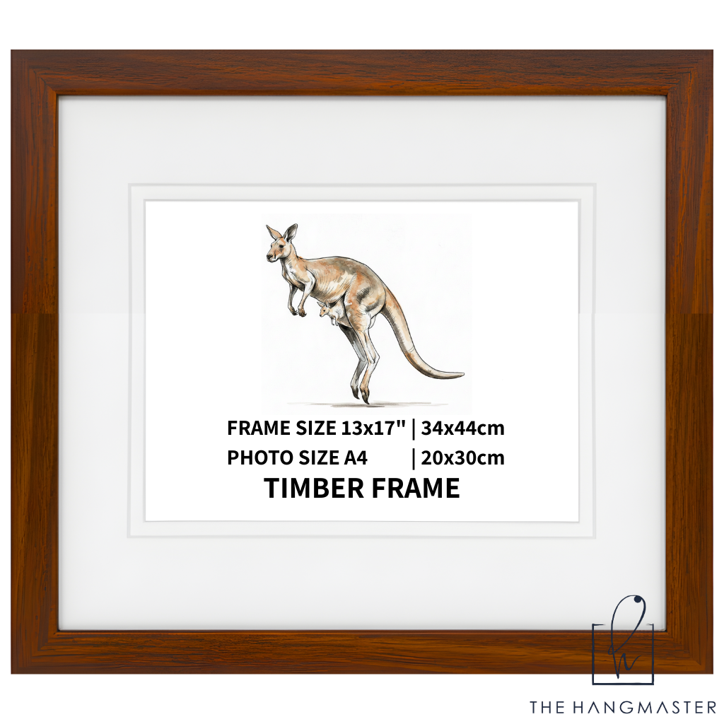 Modern Mahogany Color Wooden Picture Frame