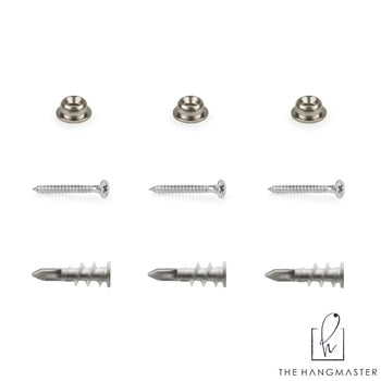 Wall Plug, Screw & Button Set for (1m) Hanging Man