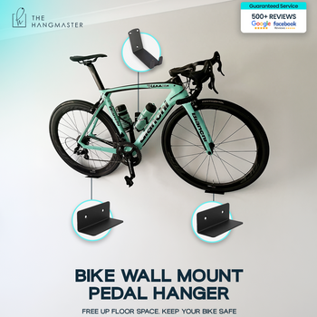 Bike wall mount pedal hanger | The hangmaster