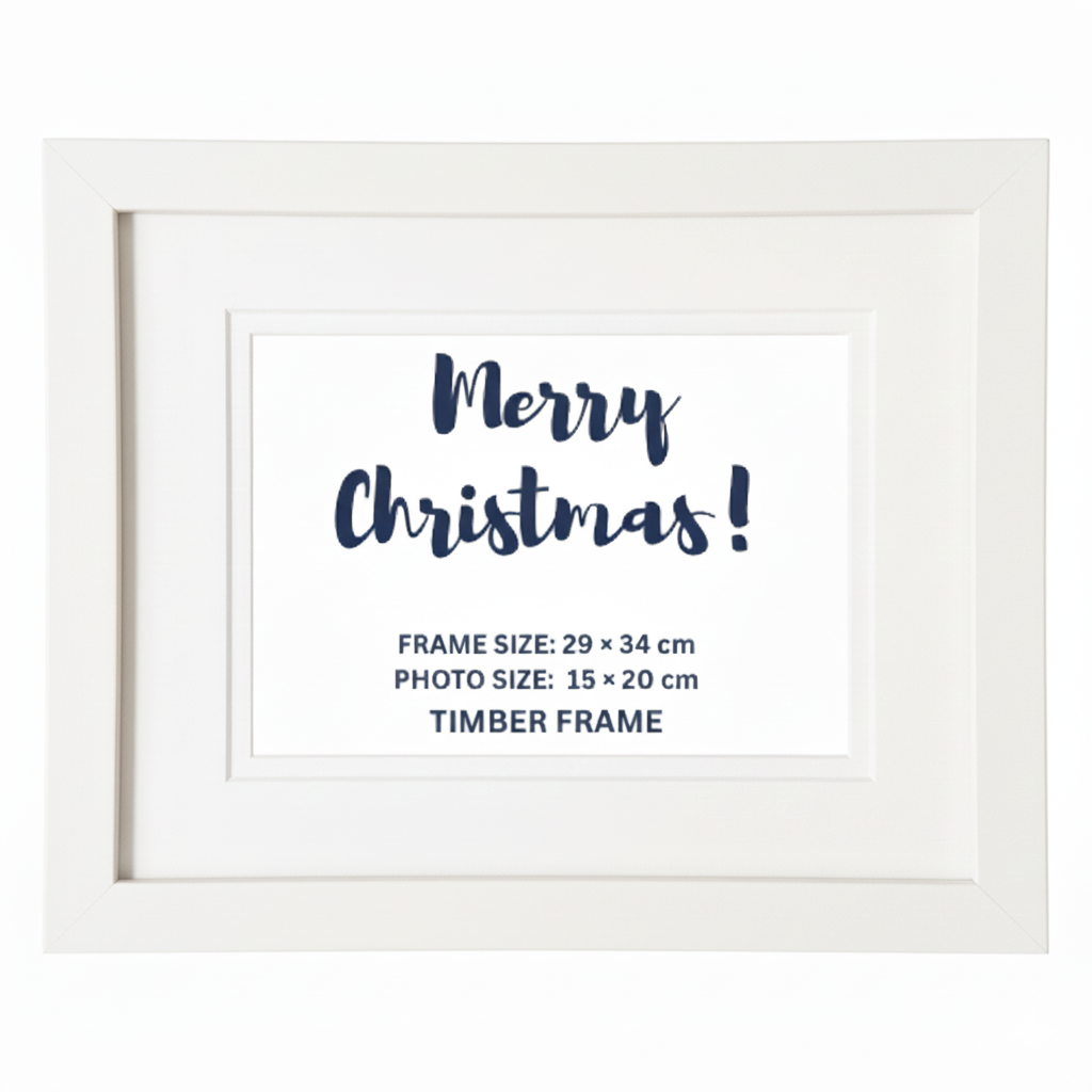 Modern White Matte Wooden Picture Frame