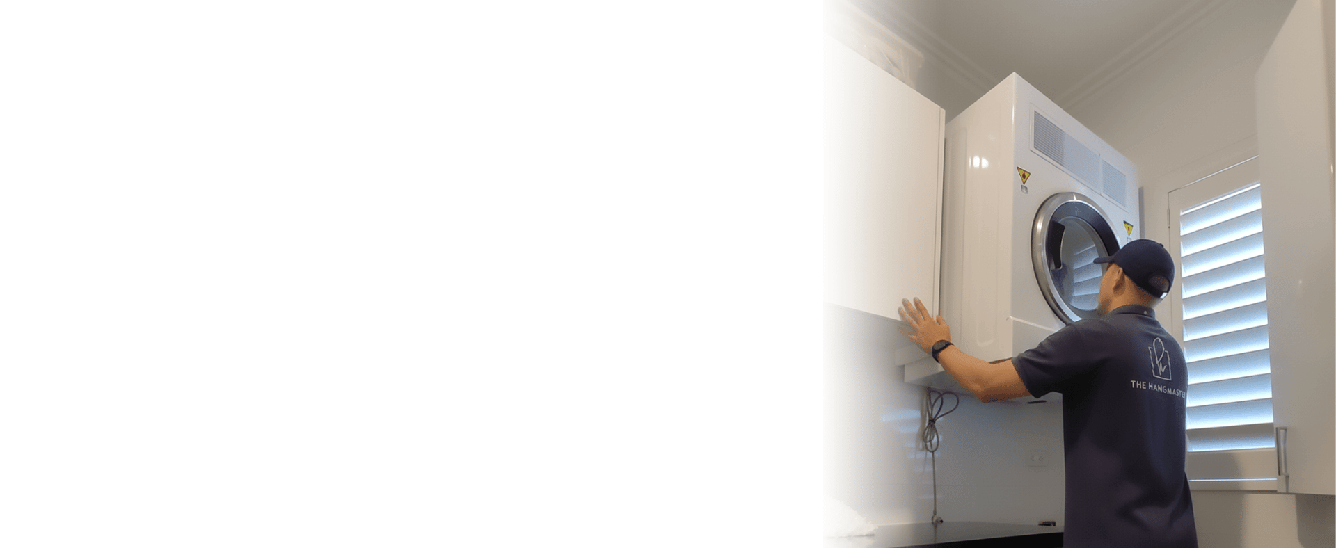 Washing machine installation service by The Hangmaster.