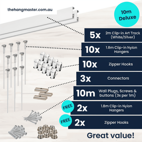 Hanging Man Art Hanging System 10 Metre Deluxe Package