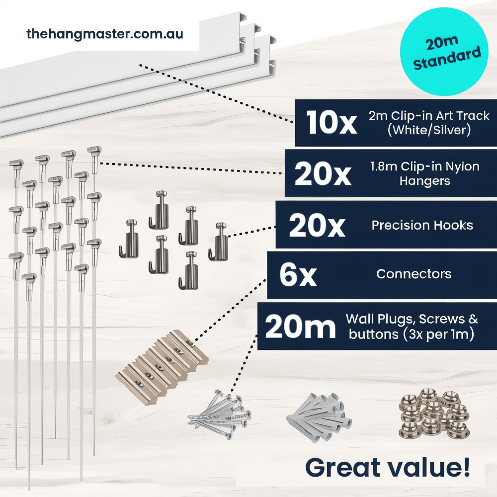 Hanging Man Art Hanging System 20 Metre Standard Package