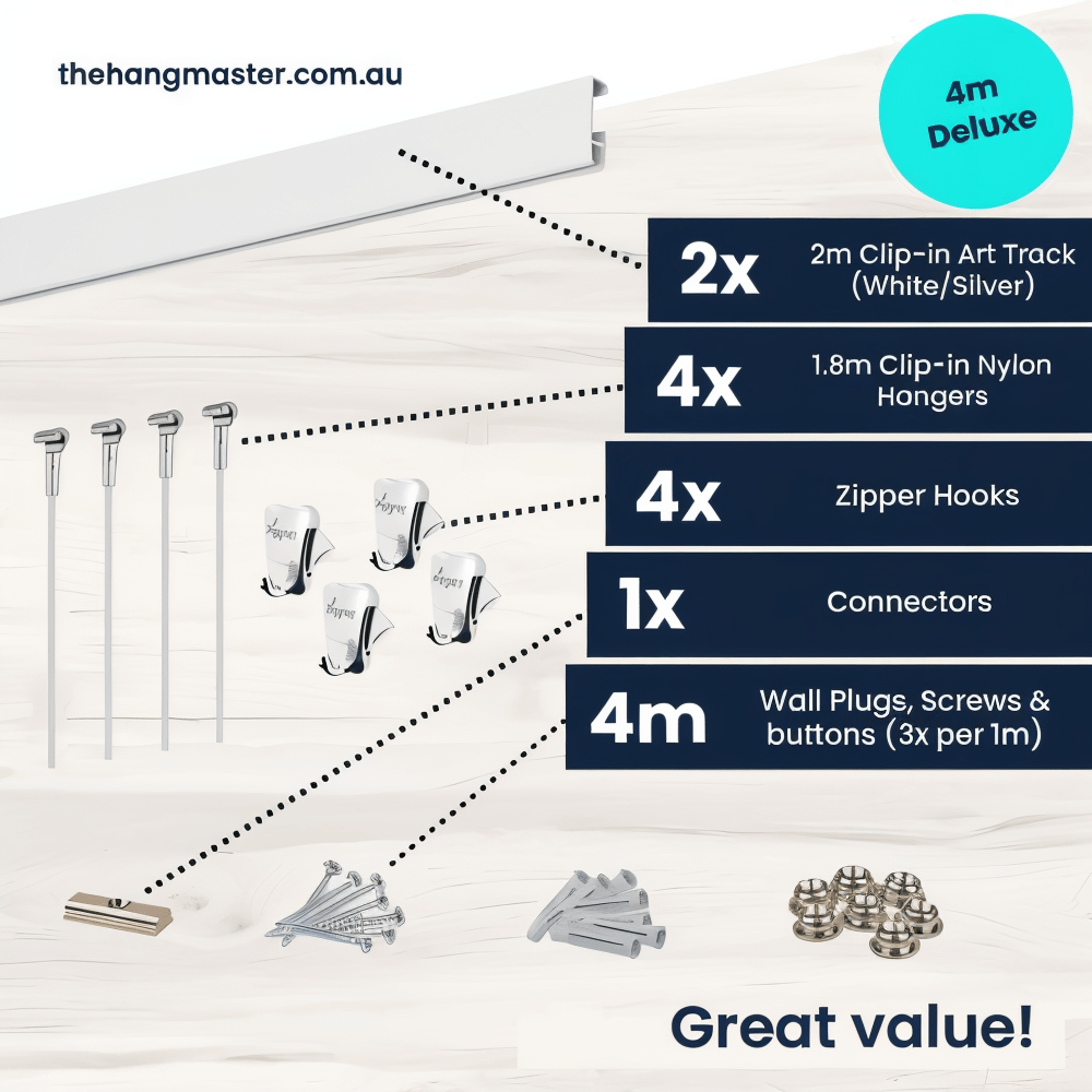 Hanging Man Art Hanging System 4 Metre Deluxe Package