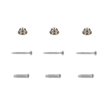 Brick wall plug, screw and button set (1m) - The Hangmaster