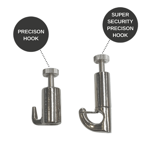 Super Security Precision Hook and Precision Hook side by side