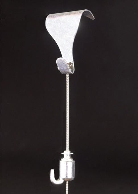 Hanging Man Hangers/Cords VN15S - Silver Picture Rail Hanging Set with 1500mm Nylon Hanger