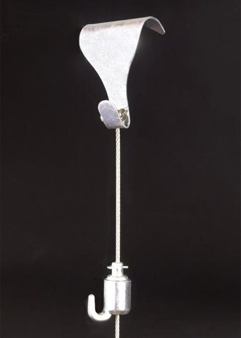 Hanging Man Hangers/Cords VN15S - Silver Picture Rail Hanging Set with 1500mm Nylon Hanger