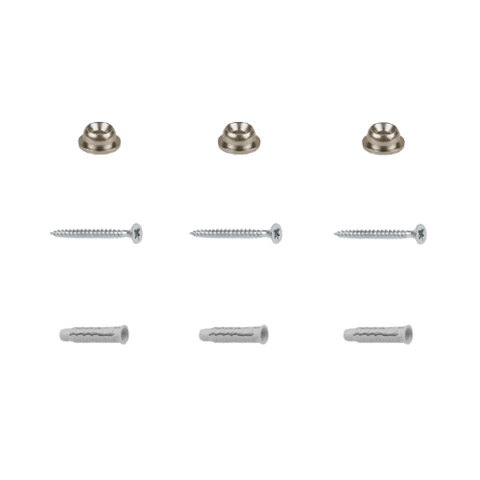 Wall Plug, Screw & Button Set for Brick Walls (1m)